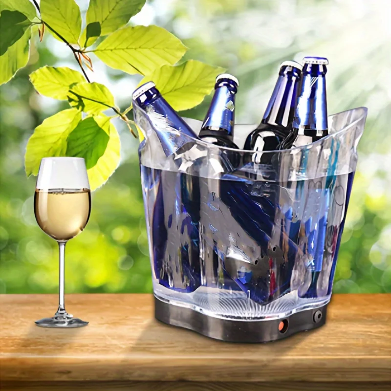 1pc, LED Ice Bucket, 4.5L Large Wine Ice Bucket, Waterproof LED Colorful Drink Containers, For Bar, Pub, Club, Restaurant And Ho
1pc, LED Ice Bucket, 4.5L Large Wine Ice Bucket, Waterproof LED Colorful Drink Containers, For Bar, Pub, Club, Restaurant And Ho
