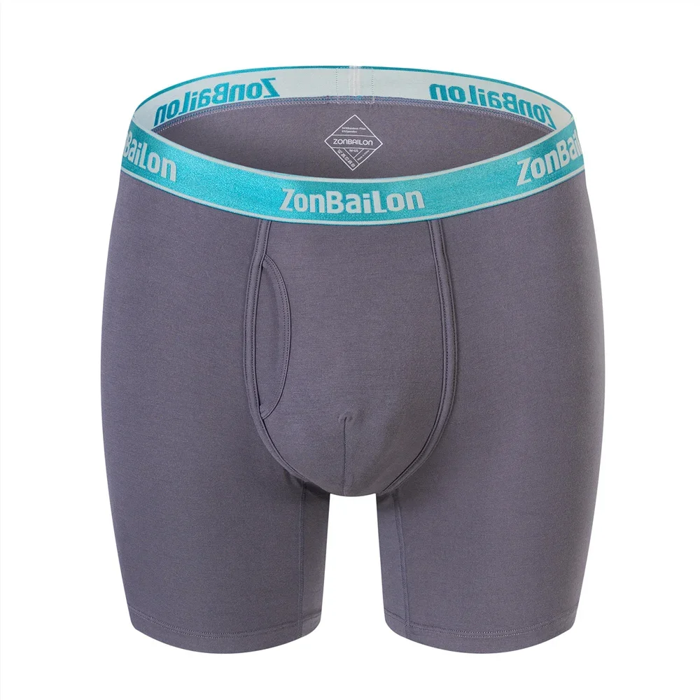 Jinshi Men's Boxer Briefs Soft Bamboo Breathable Open Fly Boxers No Ride Up Underwear
Jinshi Men's Boxer Briefs Soft Bamboo Breathable Open Fly Boxers No Ride Up Underwear