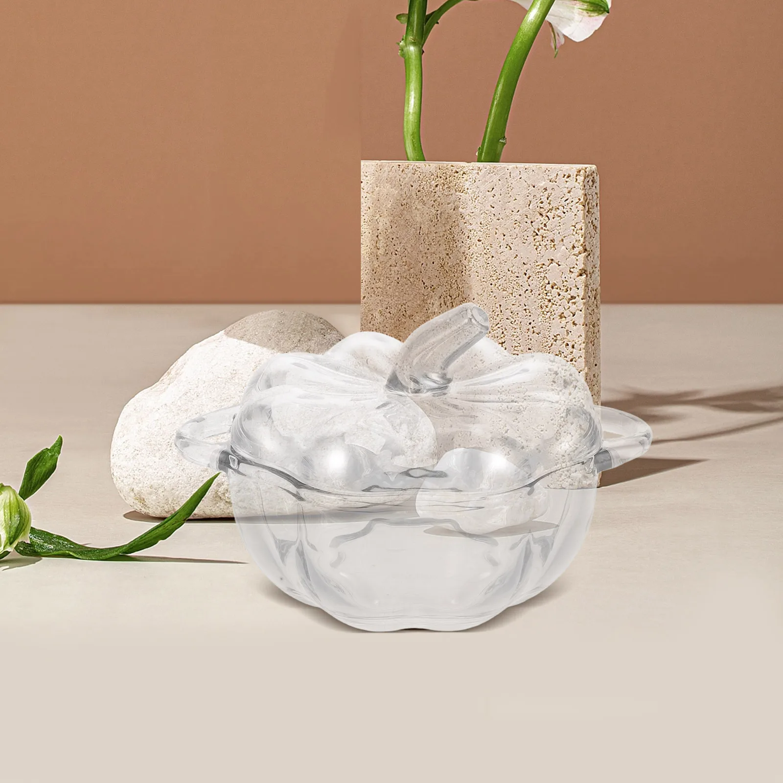 Elegant European Style Crystal Glass Pumpkin Candy Jar Covered Bowl Sealed Lid Cookie Bucket Decorative Sugar Storage
Elegant European Style Crystal Glass Pumpkin Candy Jar Covered Bowl Sealed Lid Cookie Bucket Decorative Sugar Storage