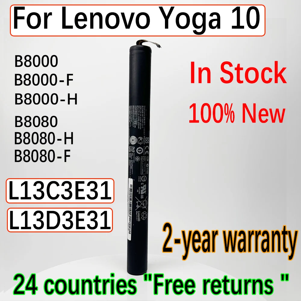 DODOMORN 9000mAh Battery For Lenovo Yoga 10 B8000 B8080 B8000-F-H B8080-H-F L13C3E31 L13D3E31 High Quality+Tracking Number
DODOMORN 9000mAh Battery For Lenovo Yoga 10 B8000 B8080 B8000-F-H B8080-H-F L13C3E31 L13D3E31 High Quality+Tracking Number