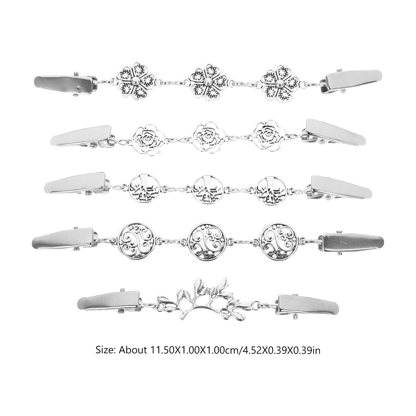 5Pcs Vintage Shoulder Silk Shawl Cardigan Clips Silver Electroplated Unique Design for Women Sweater Clasp Sweater Clip
5Pcs Vintage Shoulder Silk Shawl Cardigan Clips Silver Electroplated Unique Design for Women Sweater Clasp Sweater Clip