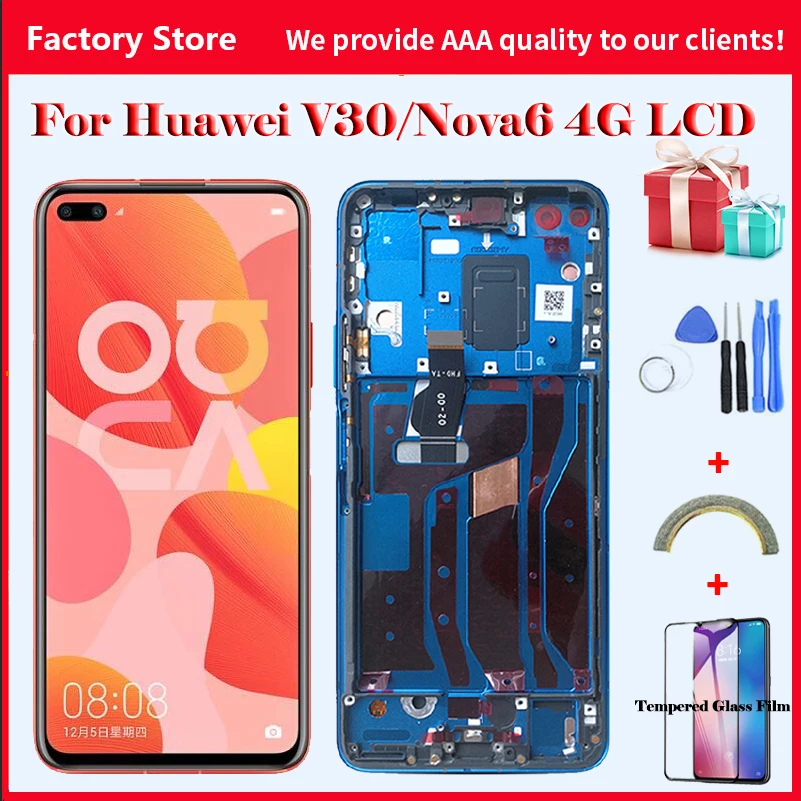 2400*1080 10-Touch AAA Quality LCD For Huawei Nova 6 4G LCD Display Screen For View30 V30 Screen Display WLZ-AL10 AL01 Screen
2400*1080 10-Touch AAA Quality LCD For Huawei Nova 6 4G LCD Display Screen For View30 V30 Screen Display WLZ-AL10 AL01 Screen