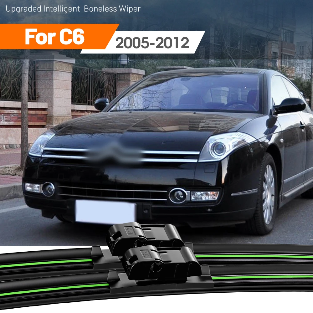 2pcs For Citroen C6 2005-2012 Front Windshield Wiper Blades 2006 2007 2008 2009 2010 2011 Windscreen Window Accessories
2pcs For Citroen C6 2005-2012 Front Windshield Wiper Blades 2006 2007 2008 2009 2010 2011 Windscreen Window Accessories