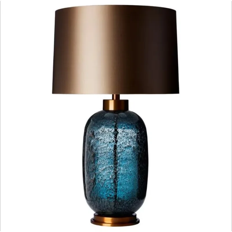 Chinese postmodern luxury fashion creative blue glass desk lamp bedroom living room
Chinese postmodern luxury fashion creative blue glass desk lamp bedroom living room