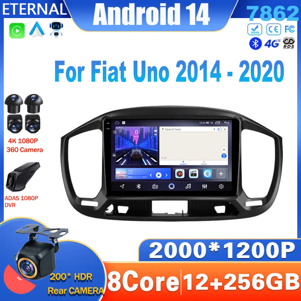 Android 14 Car Radio For Fiat Uno 2014 - 2020 Multimedia Video Player Navigation Carplay Head Unit NO 2Din DVD 4G BT Stereo WIFI
Android 14 Car Radio For Fiat Uno 2014 - 2020 Multimedia Video Player Navigation Carplay Head Unit NO 2Din DVD 4G BT Stereo WIFI