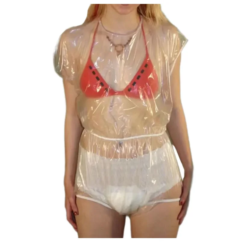 Adult Giant Baby Sexy Girl PVC Sissy Transparent Short Sleeve Bodysuit Round Neck Zipper Leotard Private Party Customization
Adult Giant Baby Sexy Girl PVC Sissy Transparent Short Sleeve Bodysuit Round Neck Zipper Leotard Private Party Customization