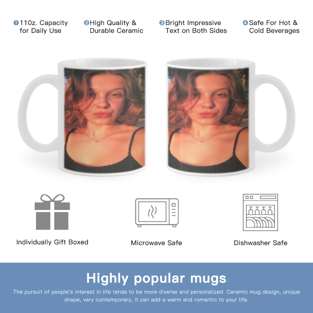 British actor Millie Bobby Free shipping Ceramic Cup Coffee Oatmeal Breakfast Cup Creative Personality Mug
British actor Millie Bobby Free shipping Ceramic Cup Coffee Oatmeal Breakfast Cup Creative Personality Mug