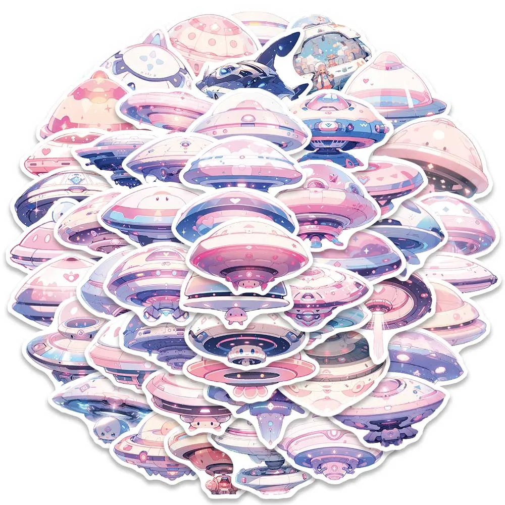 50pcs Vinyl Laptop Decals Cute Cartoon Spaceship Stickers For Luggage Guitar Phone Skateboard Decor Waterproof Graffiti
50pcs Vinyl Laptop Decals Cute Cartoon Spaceship Stickers For Luggage Guitar Phone Skateboard Decor Waterproof Graffiti