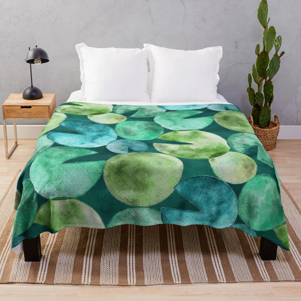 Watercolor Lily Pads Throw Blanket Outdoor Soft Blanket for Picnic Beach Camping
Watercolor Lily Pads Throw Blanket Outdoor Soft Blanket for Picnic Beach Camping