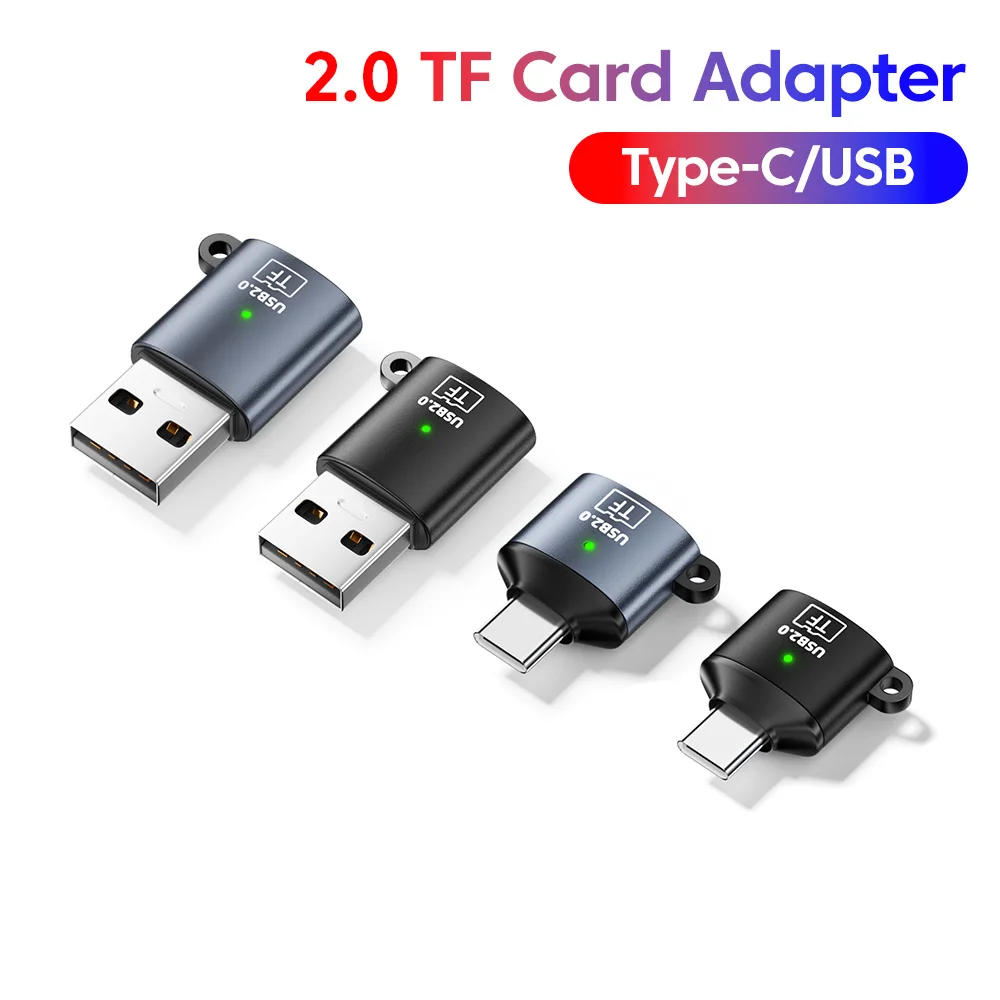 Mini USB Type-C 2.0 to TF Card Reader External Storage Black Stretch for Memory Stick USB 2.0 For Iphone 17 16 TF Card Reader
Mini USB Type-C 2.0 to TF Card Reader External Storage Black Stretch for Memory Stick USB 2.0 For Iphone 17 16 TF Card Reader