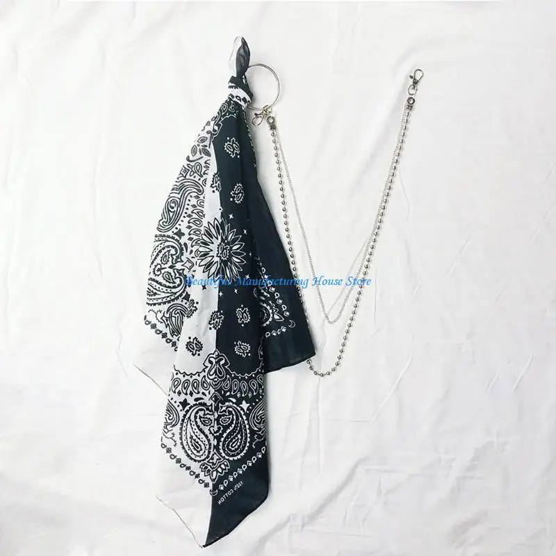 E56A Unisex HipHop Paisleys Bandanas Kerchief Wallet Chain Rock Punk Ribbon Bikers
E56A Unisex HipHop Paisleys Bandanas Kerchief Wallet Chain Rock Punk Ribbon Bikers