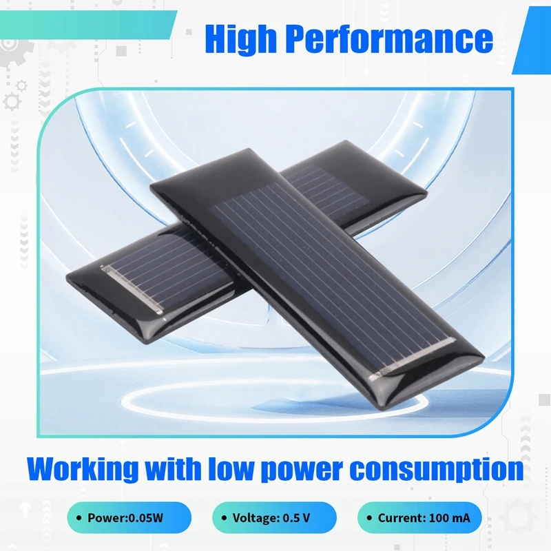 10Pcs Mini Solar Panel New 0.5V 100Ma Solar Cells Photovoltaic Panels Module Sun Power Battery DIY 53X18x2.5Mm
10Pcs Mini Solar Panel New 0.5V 100Ma Solar Cells Photovoltaic Panels Module Sun Power Battery DIY 53X18x2.5Mm