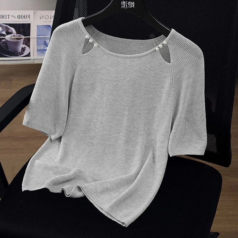 Sueter Feminino вязаный свитер женские пуловеры новый вязаный свитер с круглым вырезом и бисером пуловер женские топы свитера с короткими рукавами Q2795
Sueter Feminino вязаный свитер женские пуловеры новый вязаный свитер с круглым вырезом и бисером пуловер женские топы свитера с короткими рукавами Q2795