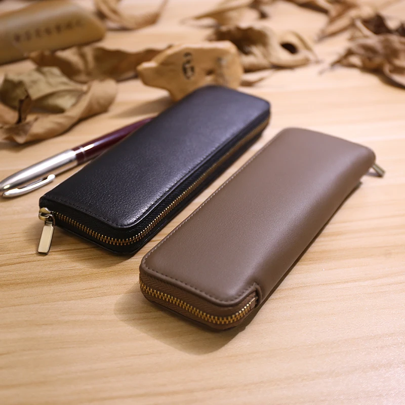 Genuine Leather Pencil Case Portable Fountain Pen Holder Storage Bag Stationery School Office Supplies Business Women Men Gift
Genuine Leather Pencil Case Portable Fountain Pen Holder Storage Bag Stationery School Office Supplies Business Women Men Gift