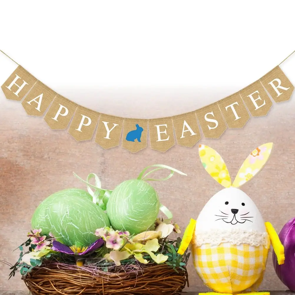 Праздничный баннер на Пасху с узором в виде кроликов, из джута и нетканого материала, в форме ласточки, для украшения пасхальной вечеринки, фон для фотосессий, праздничные принадлежности
Праздничный баннер на Пасху с узором в виде кроликов, из джута и нетканого материала, в форме ласточки, для украшения пасхальной вечеринки, фон для фотосессий, праздничные принадлежности