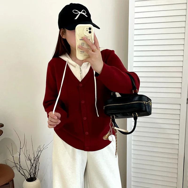 plus Size Women's Color Block Hoodie Casual Outerwear Knitted Sweater V-Neck Long Sleeve Sweet Style Winter Collection
plus Size Women's Color Block Hoodie Casual Outerwear Knitted Sweater V-Neck Long Sleeve Sweet Style Winter Collection