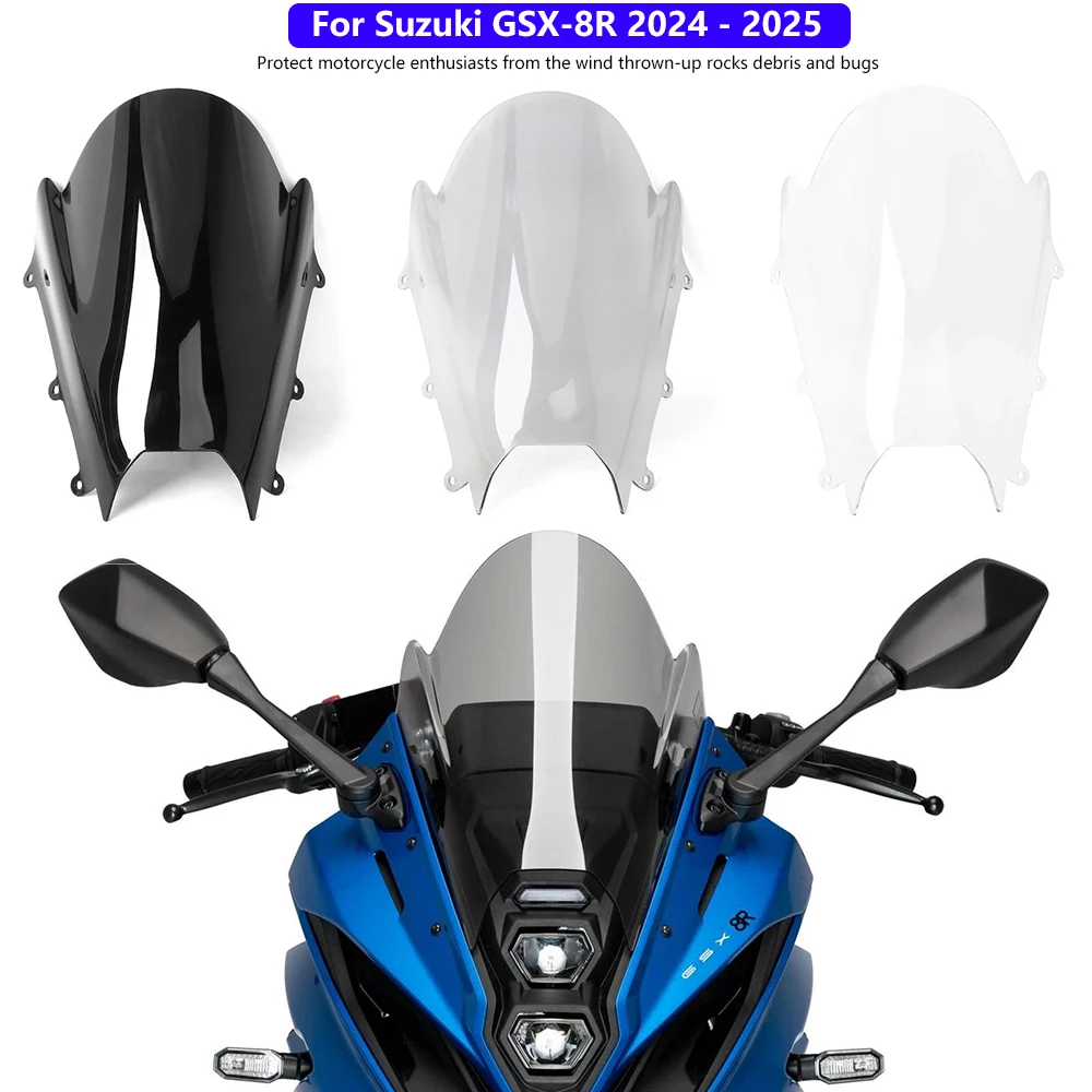 New Accessories For Suzuki GSX-8R GSX 8R GSX8R 2024 2025 Motorcycle Front Spoiler Windshield Wind Deflectors
New Accessories For Suzuki GSX-8R GSX 8R GSX8R 2024 2025 Motorcycle Front Spoiler Windshield Wind Deflectors