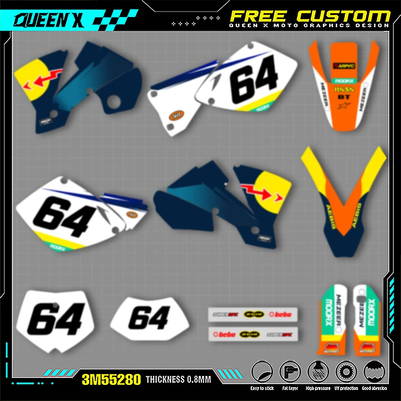 QUEEN X MOTO мотоциклетные графические наклейки MX для KTM SX SXF 2001 2002 EXC XCW 2001 2002, аксессуары для мотокросса 001
QUEEN X MOTO мотоциклетные графические наклейки MX для KTM SX SXF 2001 2002 EXC XCW 2001 2002, аксессуары для мотокросса 001