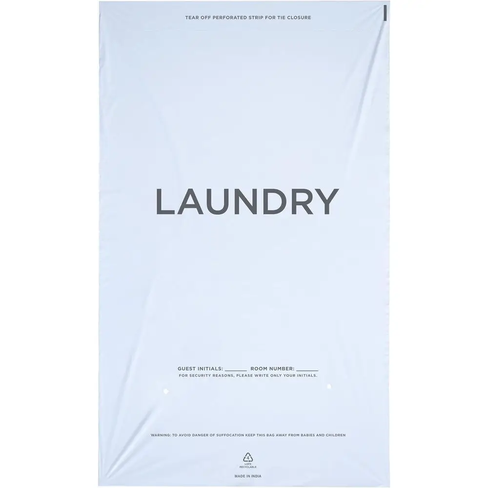 14 x 24 White Plastic Hotel Laundry Bags with Tear-Tape Closure - Pack of 1000
14 x 24 White Plastic Hotel Laundry Bags with Tear-Tape Closure - Pack of 1000