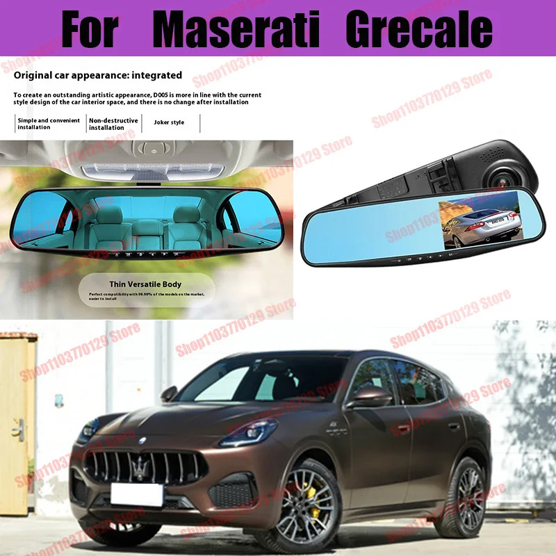 For Maserati Grecale High definition dual lens driving recorder with front and rear dual recording reverse images Car dvr
For Maserati Grecale High definition dual lens driving recorder with front and rear dual recording reverse images Car dvr