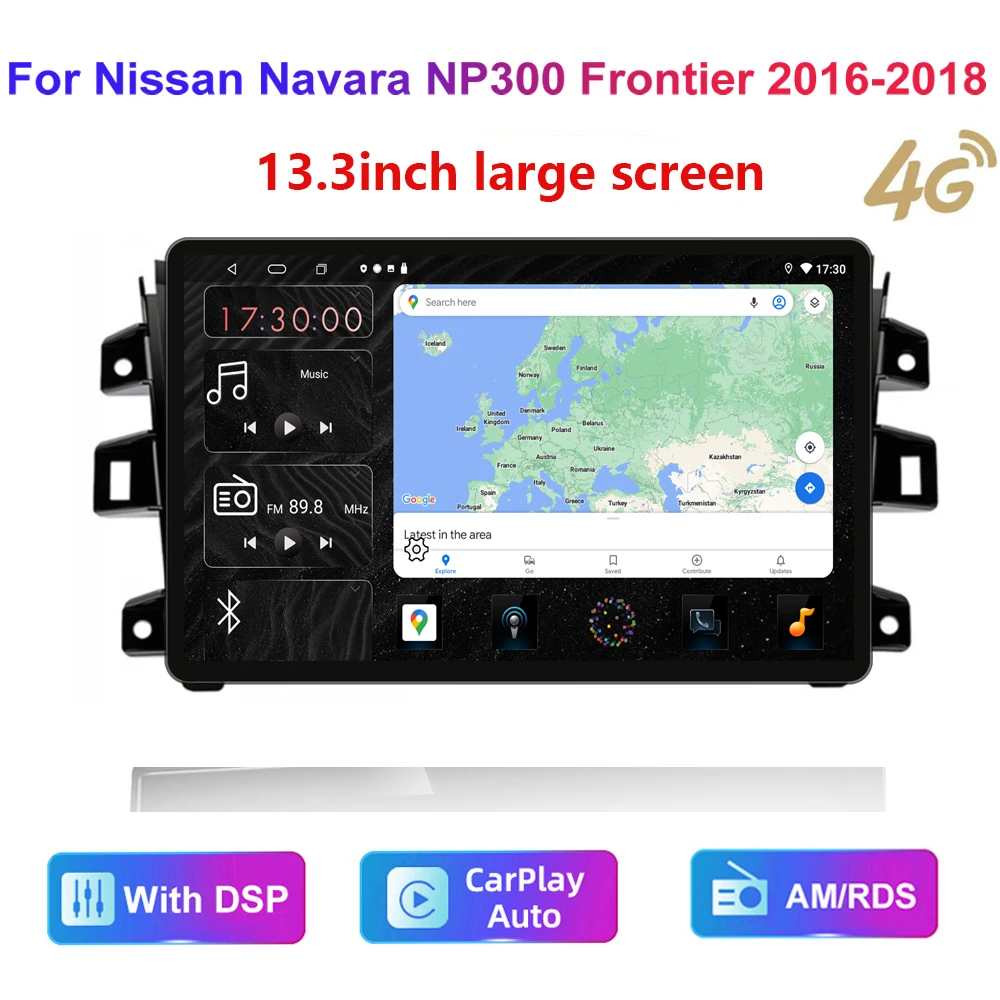 13.3inch HD multimedia head unit For Nissan navara NP300 2016-22 Car Stereo Radio Android video 2K GPS Carplay 4G WIFI
13.3inch HD multimedia head unit For Nissan navara NP300 2016-22 Car Stereo Radio Android video 2K GPS Carplay 4G WIFI
