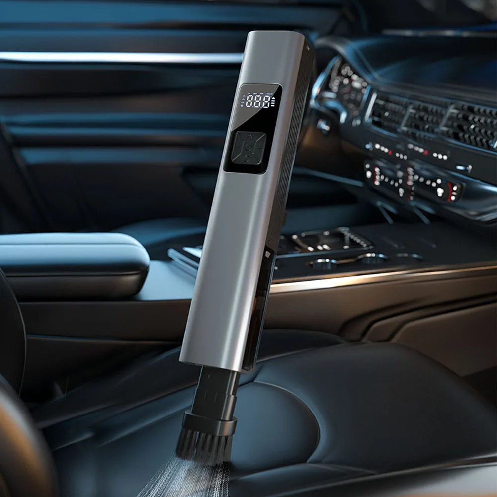 60W 2-In-1 Portable Car Inflator Pump Wireless Car Vacuum Cleaner Preset Tire Pressure Eco Filter Washable with Led Lighting
60W 2-In-1 Portable Car Inflator Pump Wireless Car Vacuum Cleaner Preset Tire Pressure Eco Filter Washable with Led Lighting