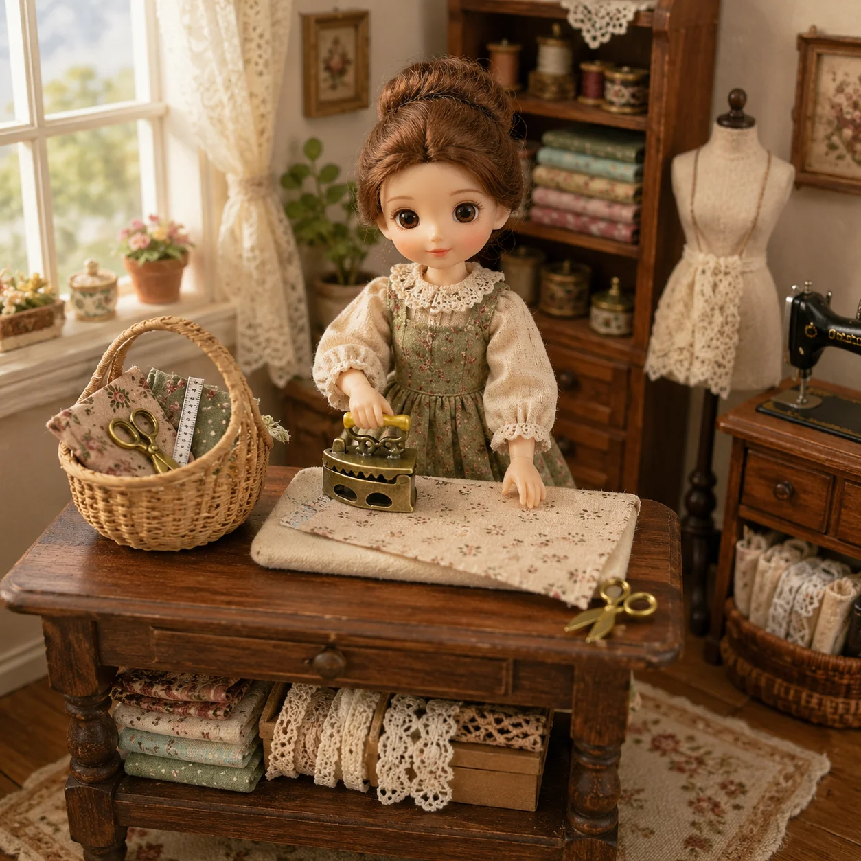 4pcs1:12 scale miniature basket sewing set, dollhouse sewing shop scene decoration accessories, miniature lovers collection
4pcs1:12 scale miniature basket sewing set, dollhouse sewing shop scene decoration accessories, miniature lovers collection