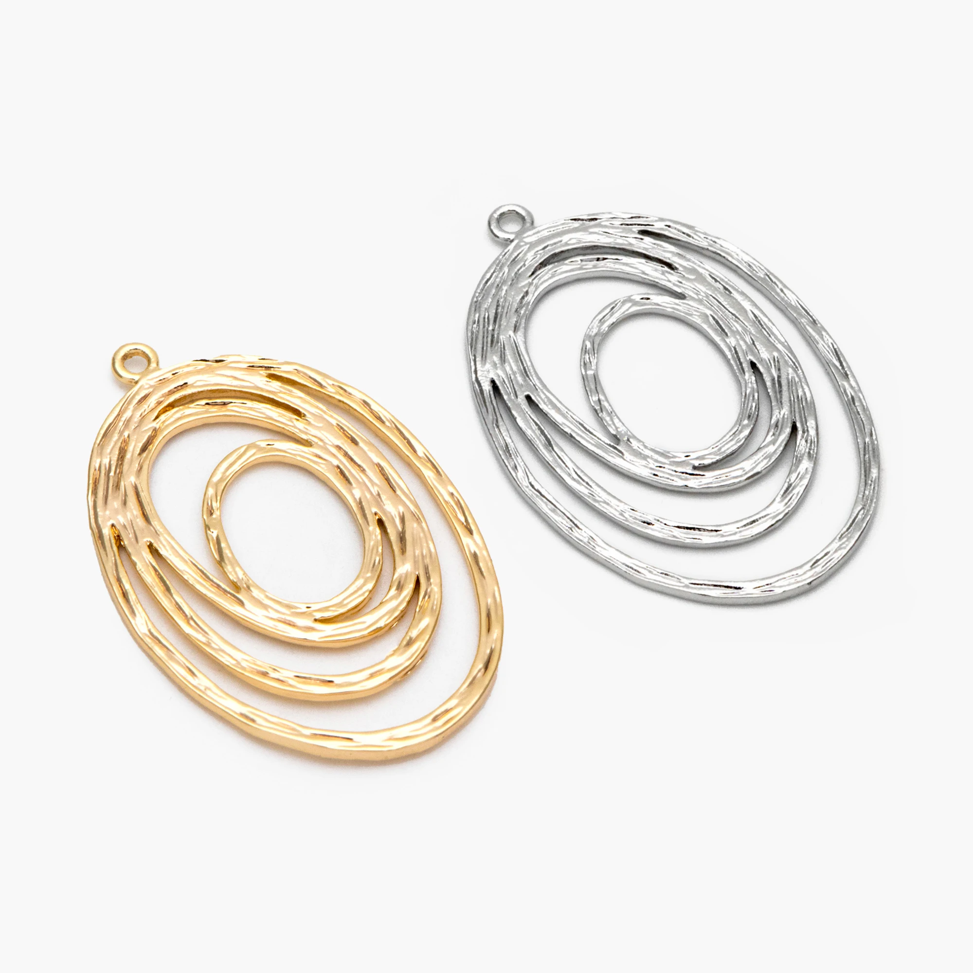 10pcs Oval Vortex Charms, Gold/ Rhodium Plated Brass Pendants, For Dangle Earring Jewelry Making Diy Components (GB-2830)
10pcs Oval Vortex Charms, Gold/ Rhodium Plated Brass Pendants, For Dangle Earring Jewelry Making Diy Components (GB-2830)