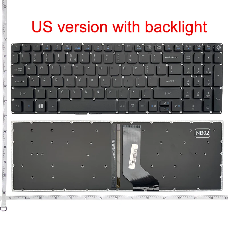 NEW US laptop keyboard for ACER Aspire E15 E5-576 E5-576G E5-576G-5762 E5-576G with Backlight
NEW US laptop keyboard for ACER Aspire E15 E5-576 E5-576G E5-576G-5762 E5-576G with Backlight