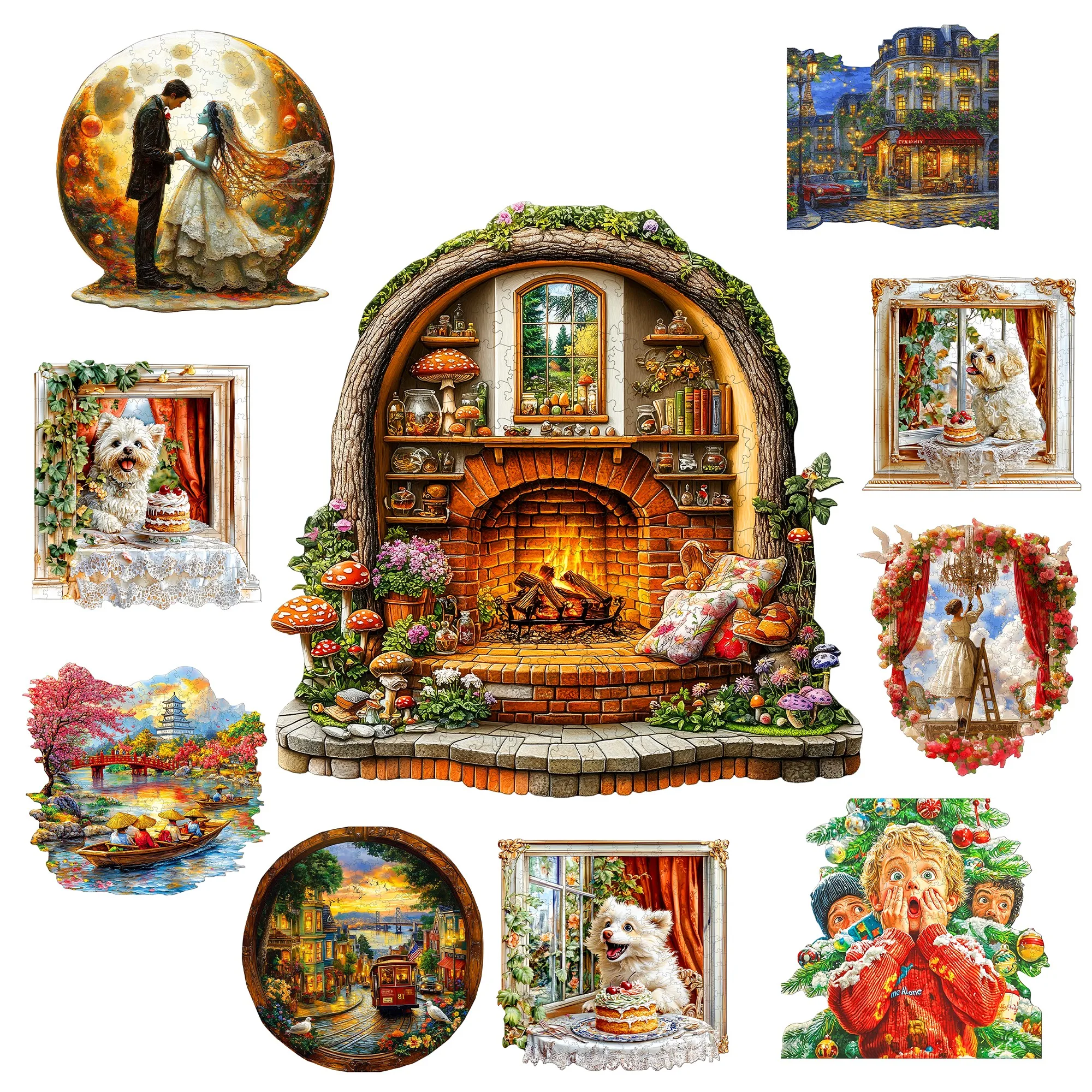 Christmas and DogTheme Wooden Jigsaw Puzzle Wooden Decor Painting Christmas and Halloween Gift Toy For Teen And Kid
Christmas and DogTheme Wooden Jigsaw Puzzle Wooden Decor Painting Christmas and Halloween Gift Toy For Teen And Kid