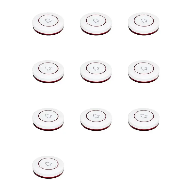 【COMELY】10X кнопка вызова ресторанный пейджер 433 МГц беспроводной дверной звонок кнопка для домашней охранной сигнализации фурнитура красный
【COMELY】10X кнопка вызова ресторанный пейджер 433 МГц беспроводной дверной звонок кнопка для домашней охранной сигнализации фурнитура красный