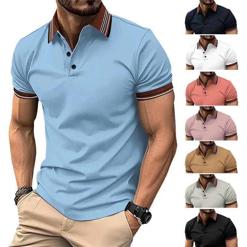GZMS-2024InsNew Men's CasualPOLORib Lapel Button Business Colorblock All-MatchingTT-shirt
GZMS-2024InsNew Men's CasualPOLORib Lapel Button Business Colorblock All-MatchingTT-shirt