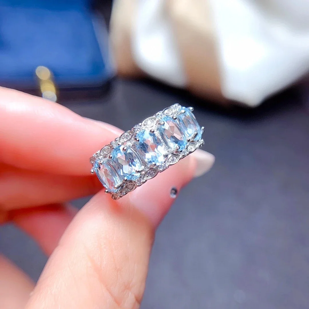 100% Natural Light Blue Topaz Ring for Daily Wear 4mm*6mm VVS Grade Topaz Silver Ring 925 Silver Topaz Jewelry
100% Natural Light Blue Topaz Ring for Daily Wear 4mm*6mm VVS Grade Topaz Silver Ring 925 Silver Topaz Jewelry