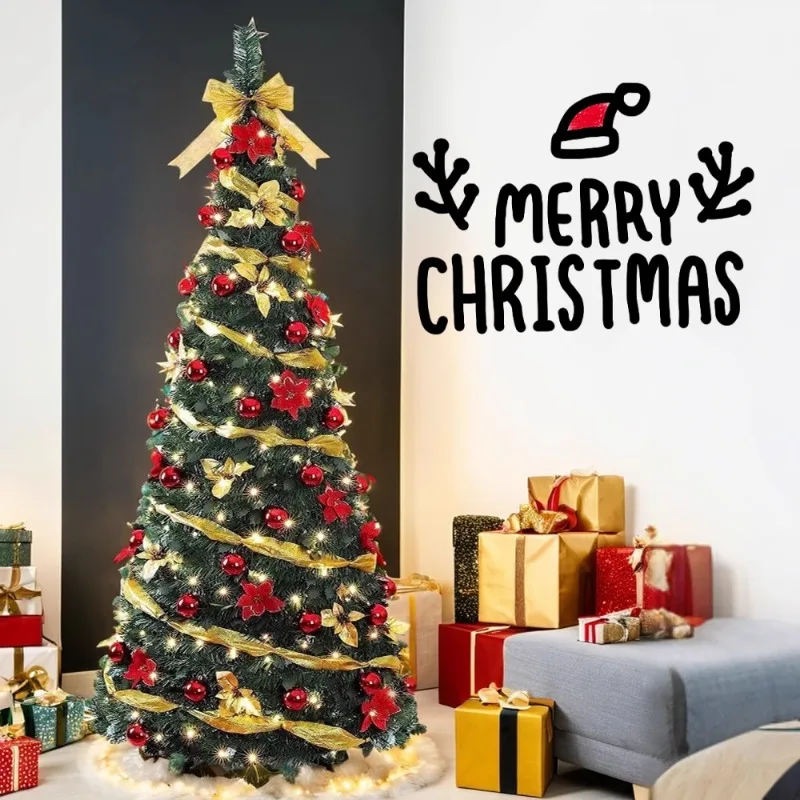 1.8M Foldable Christmas Tree with Lights Home Decoration for Christmas Day Shopping Mall Ornament New Year Gift Decorations
1.8M Foldable Christmas Tree with Lights Home Decoration for Christmas Day Shopping Mall Ornament New Year Gift Decorations