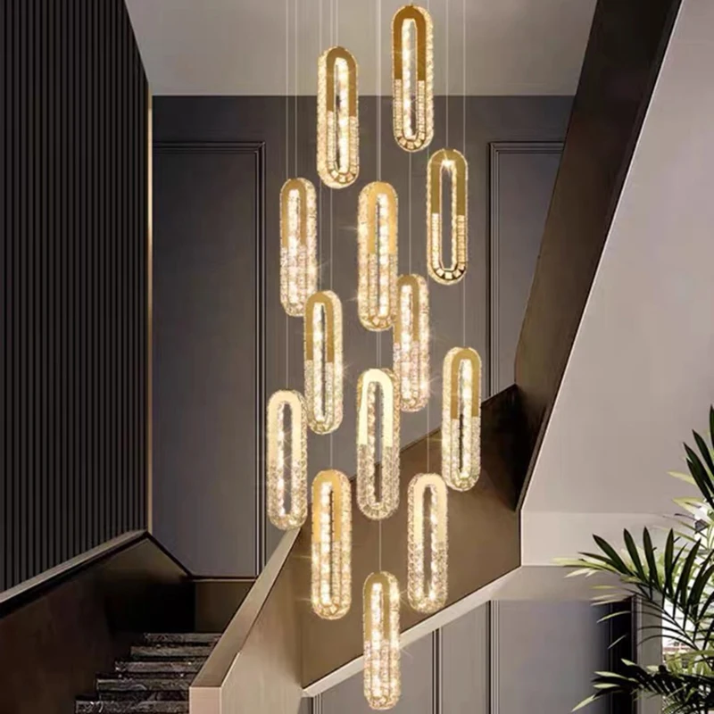 Modern home decoration crystal chandelier, stair Pendant lamp, living room Pendant lights, interior lighting
Modern home decoration crystal chandelier, stair Pendant lamp, living room Pendant lights, interior lighting