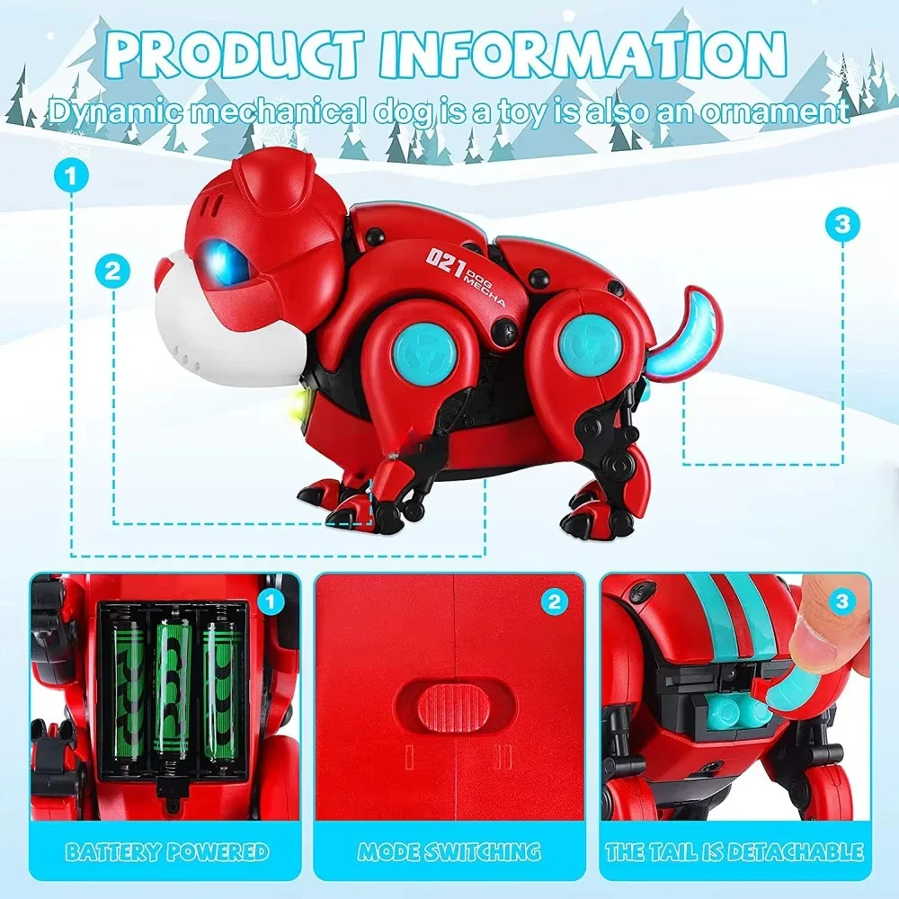Voice Control Electric Pet Robot Pet ,Sensory Induction Walking Dog Mechanical Toys Electric Dancing Robot Dog Toy for Kids
Voice Control Electric Pet Robot Pet ,Sensory Induction Walking Dog Mechanical Toys Electric Dancing Robot Dog Toy for Kids