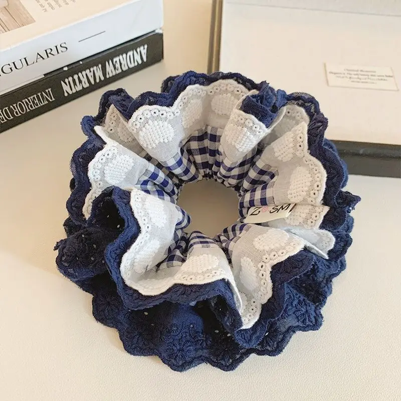1pc New lace plaid large intestine loop simple ponytail temperament headband casual meatball headband
1pc New lace plaid large intestine loop simple ponytail temperament headband casual meatball headband