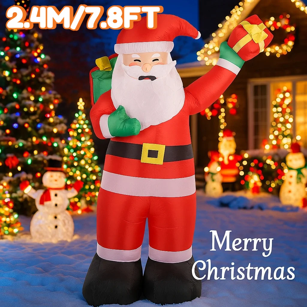 2,4 м/7,8 футов рождественские праздничные украшения «сделай сам» подарок Санта-Клаус рюкзак надувной двор Рождественский светодиодный домашний уличный декор поставки подарок
2,4 м/7,8 футов рождественские праздничные украшения «сделай сам» подарок Санта-Клаус рюкзак надувной двор Рождественский светодиодный домашний уличный декор поставки подарок