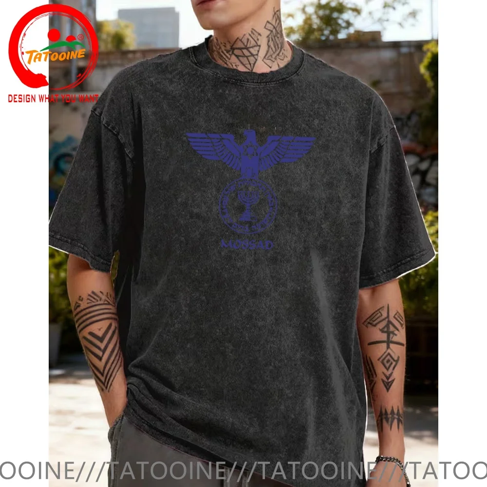 Vintage Washed Cotton T-Shirt Mossad Eagle Israel Secret Service Intelligence ID T Shirt for Men Fashion Trendy Casual Clothing
Vintage Washed Cotton T-Shirt Mossad Eagle Israel Secret Service Intelligence ID T Shirt for Men Fashion Trendy Casual Clothing