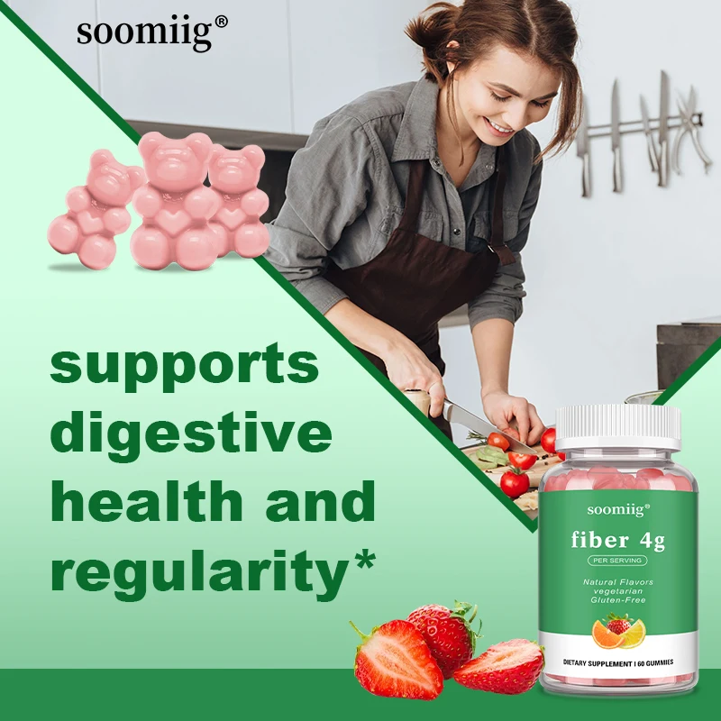 Natural Dietary Fiber Supplement Gummies To Promote Digestion and Metabolism, Non-GMO, Gluten-free, 60 Gummies
Natural Dietary Fiber Supplement Gummies To Promote Digestion and Metabolism, Non-GMO, Gluten-free, 60 Gummies