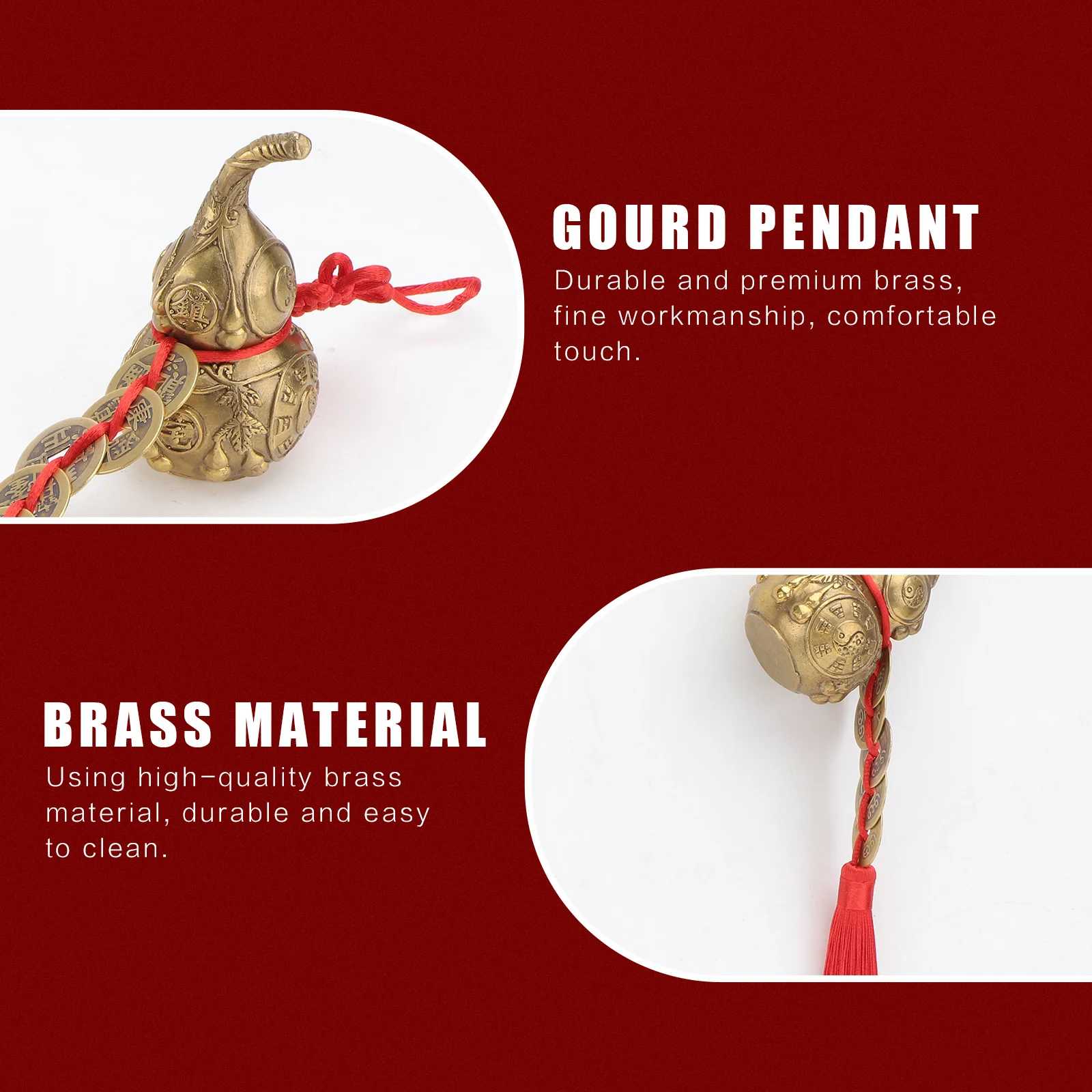 1Pcs Auspicious Gourd Pendant Brass Decorative Adornment Housewarming Gift for Living Room Bedroom Office Decorative Gourd
1Pcs Auspicious Gourd Pendant Brass Decorative Adornment Housewarming Gift for Living Room Bedroom Office Decorative Gourd