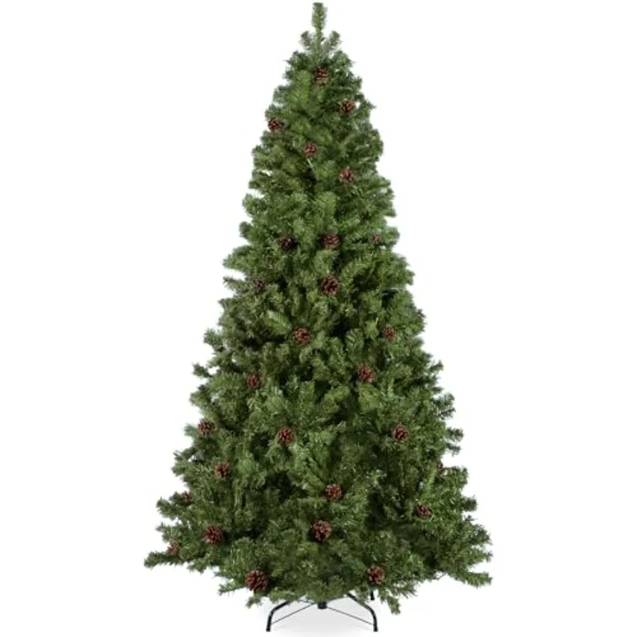 9Feet Pre-Decorated Holiday Christmas Tree for Home, Office, Party Decoration w/2, 028 Tips, Pinecones, Metal Base
9Feet Pre-Decorated Holiday Christmas Tree for Home, Office, Party Decoration w/2, 028 Tips, Pinecones, Metal Base