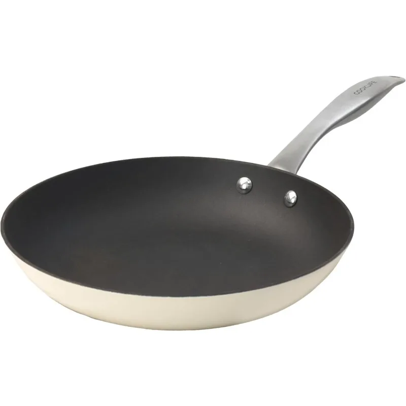 10.25 Inch Lightweight Enameled Cast Iron Frying Pan - Toxin-Free - Oven Safe up to 500° F or on Stovetop - Cast Iron Skillet
10.25 Inch Lightweight Enameled Cast Iron Frying Pan - Toxin-Free - Oven Safe up to 500° F or on Stovetop - Cast Iron Skillet