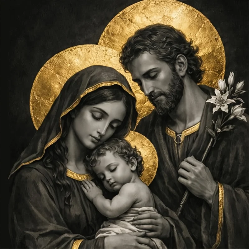 Black Gold Holy Harmony Family Jigsaw Puzzle 500/1024 PCS Holiday Stress Relieving Fun Games Home Decor Holiday Gifts
Black Gold Holy Harmony Family Jigsaw Puzzle 500/1024 PCS Holiday Stress Relieving Fun Games Home Decor Holiday Gifts