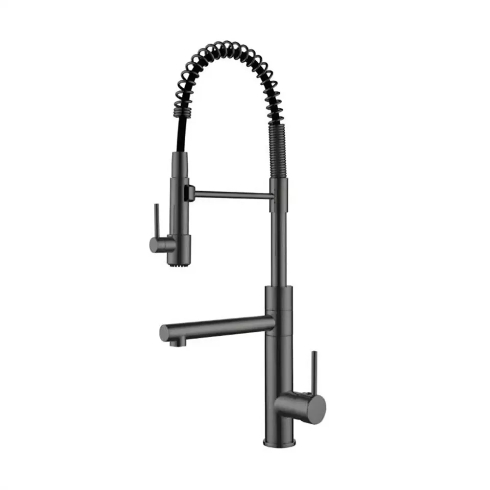 Gun Gray Kitchen Faucet,Chrome Brass Sink Mixer Tap, Pull Down Type, Hot & Cold, Single Handle, Dual Outlet,Rotating,Deck Mount,
Gun Gray Kitchen Faucet,Chrome Brass Sink Mixer Tap, Pull Down Type, Hot & Cold, Single Handle, Dual Outlet,Rotating,Deck Mount,