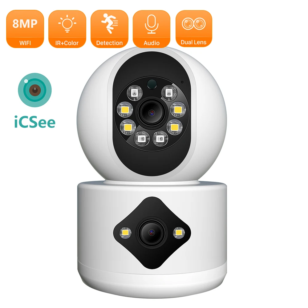 4MP Dual Lens WiFi Camera Dual Screen Baby Monitor Auto Tracking Ai Human Detection Indoor Home secuiryt CCTV Video Surveillance
4MP Dual Lens WiFi Camera Dual Screen Baby Monitor Auto Tracking Ai Human Detection Indoor Home secuiryt CCTV Video Surveillance