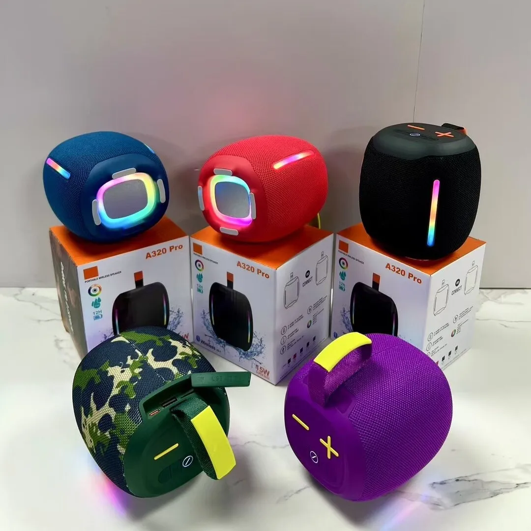 New A320pro Wireless Bluetooth Outdoor Handheld Subwoofer RGB Color Light Mesh Mini Speaker
New A320pro Wireless Bluetooth Outdoor Handheld Subwoofer RGB Color Light Mesh Mini Speaker