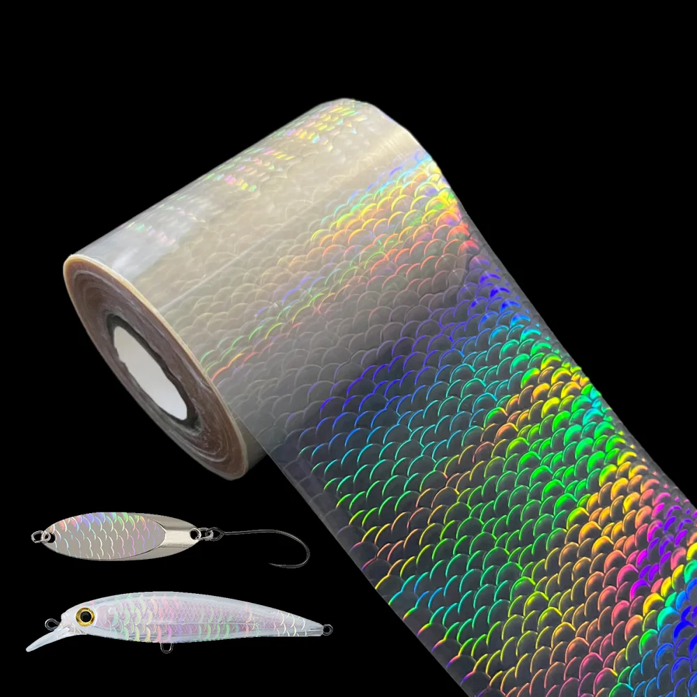 Large Fish Scale 8CM 120M Holographic Paper Clear Transparent Hot Stamping Foil Fishing Lure Jig Baits Laser Film Hologram Lures
Large Fish Scale 8CM 120M Holographic Paper Clear Transparent Hot Stamping Foil Fishing Lure Jig Baits Laser Film Hologram Lures