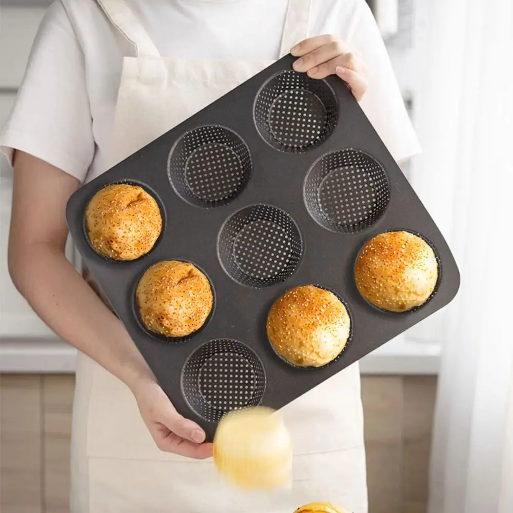 Hamburger Bun Pan, 4/9/12 Hole Carbon Steel Hamburger Bread Mold, Baking Tool Non-Stick Reusable Baking Pan Bakery
Hamburger Bun Pan, 4/9/12 Hole Carbon Steel Hamburger Bread Mold, Baking Tool Non-Stick Reusable Baking Pan Bakery