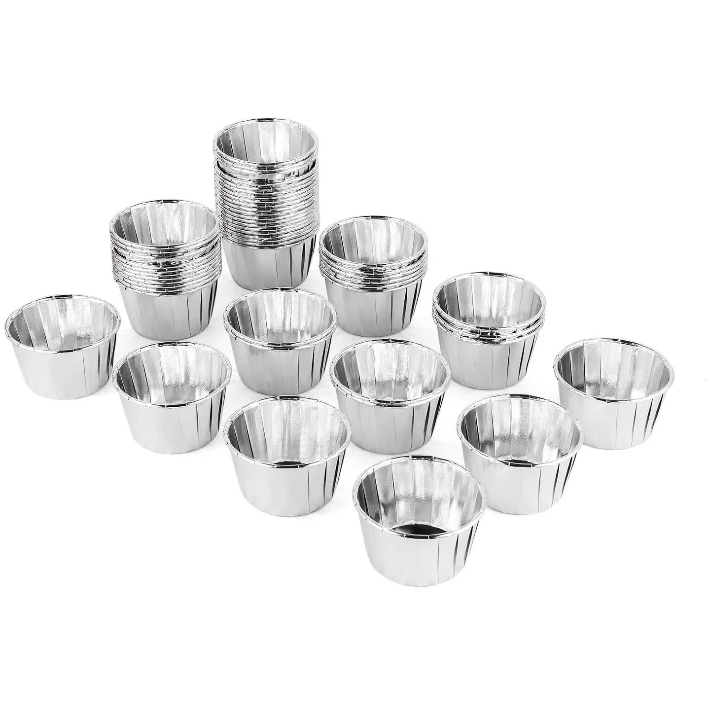Aluminum Foil Paper Cupcake Baking Cups 200 Pack Silver, Muffin Cupcake Liner Mold Cake Decoration Baking Cups for Party
Aluminum Foil Paper Cupcake Baking Cups 200 Pack Silver, Muffin Cupcake Liner Mold Cake Decoration Baking Cups for Party